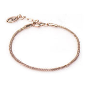 Karma Silver Roseplated Bracelet 94008 (Length: 16.50-19.00 cm)