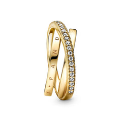 Pandora Crossover Pavé Triple strap Ring 169057C01-52