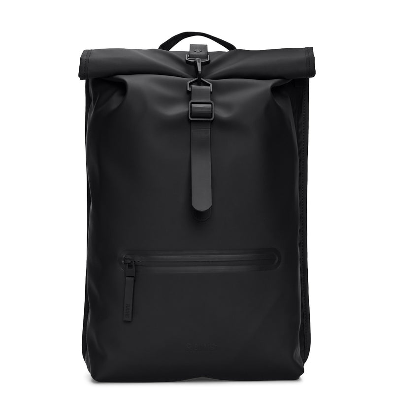 Rains Rolltop Black Backpack R13320-01-zoom-