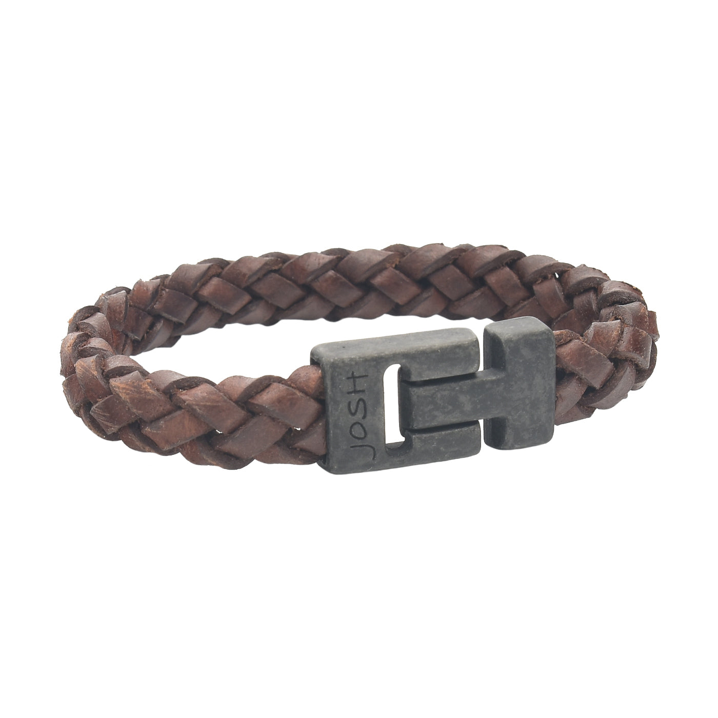 Josh Cognac Leather Bracelet 24979-BRA-VB/Cognac/M