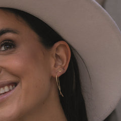 Jackie Gold 14 karat gold Hoop Earrings JKE23.359