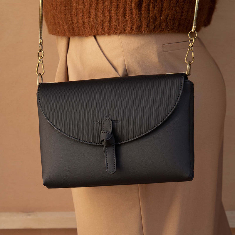 Violet Hamden Essential Bag Black Crossbody VH22007-zoom-