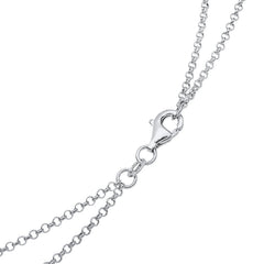 Elli 925 Sterling Silver Layered Link Chain Necklace 2004-BF-0007985-001