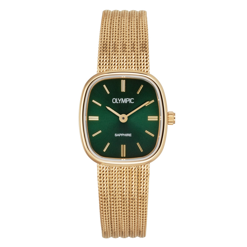 Olympic RetroChic Goudkleurig Dameshorloge OL73DDS002-zoom-
