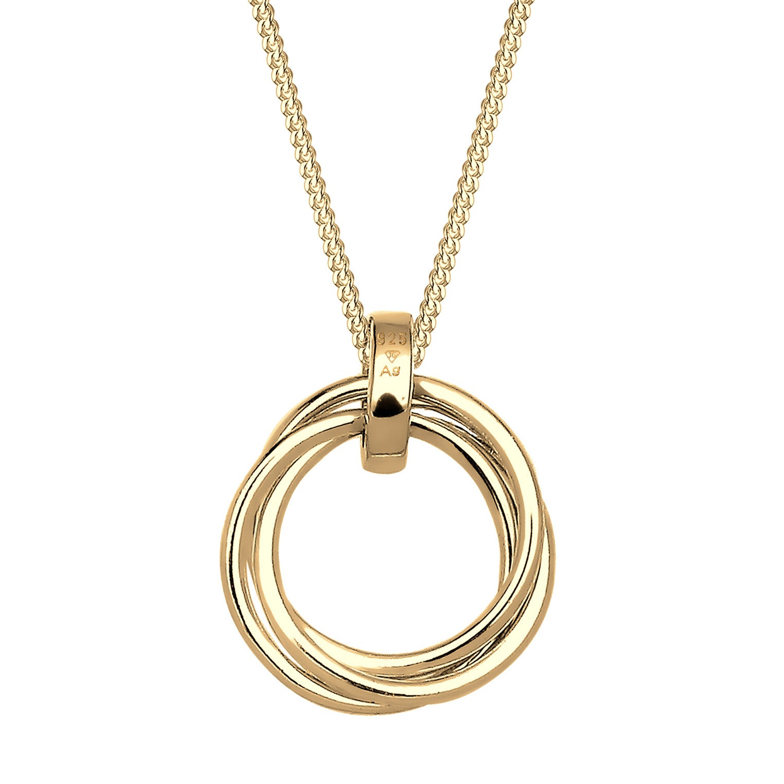 Elli 925 Sterling Silver Necklace with Diamond (0.025 ct) 2004-BF-0007641-001