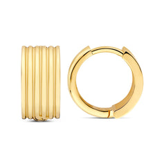 Beloro Jewels La Rinascente Amelie 9 karat gold hoop earrings BO360107
