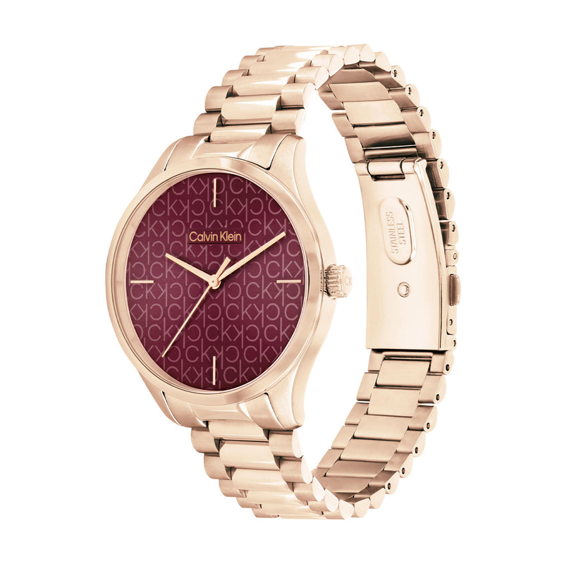 Calvin Klein ICONIC Rood Dames Horloge 2002-CK25200169-zoom-