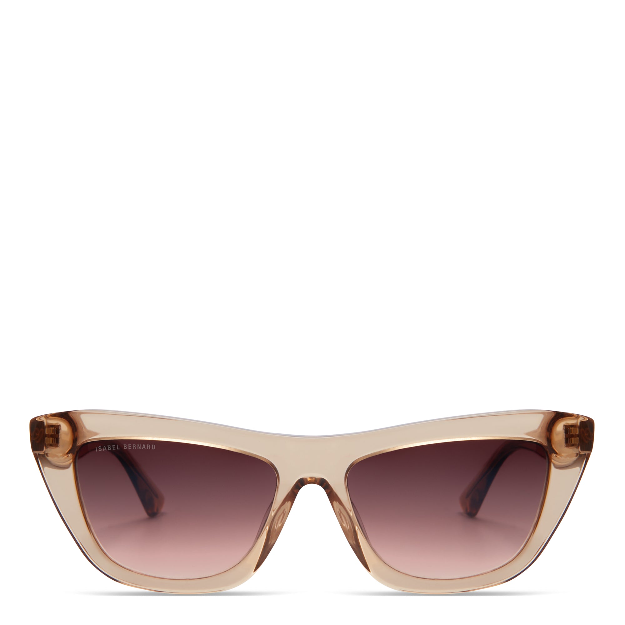 Isabel Bernard La Villette Roselin Transparant Beige Cat Eye Zonnebril IB400006-02-14
