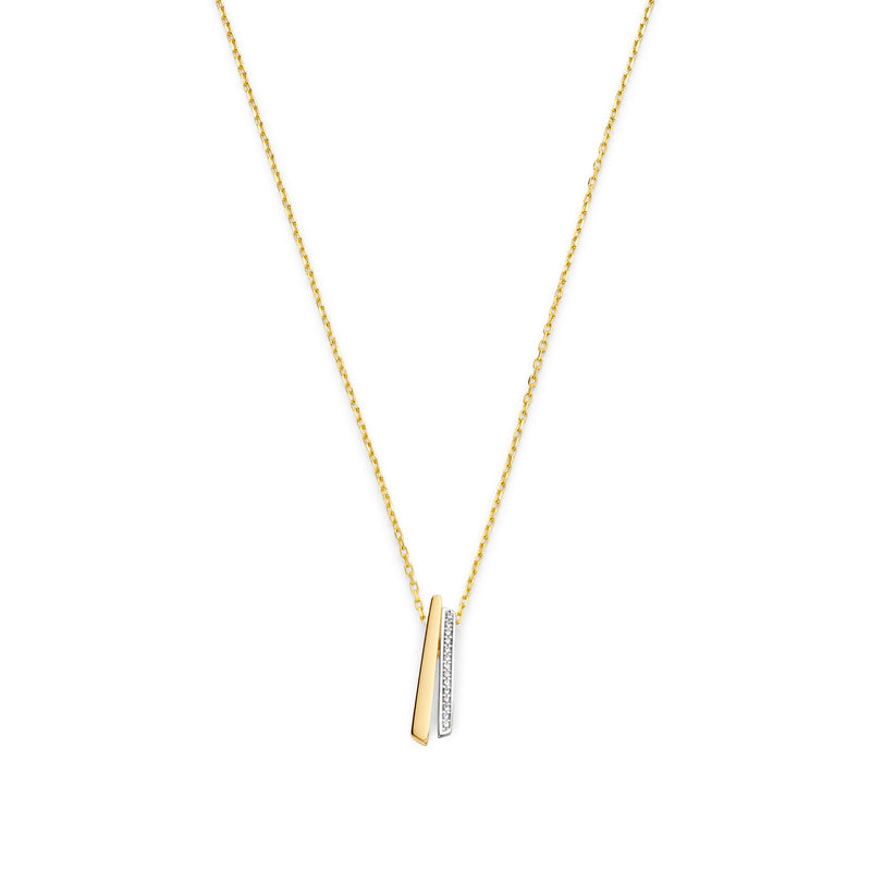 Beloro Jewels Monte Napoleone Stella 9 Karaat Ketting BO340029-zoom-