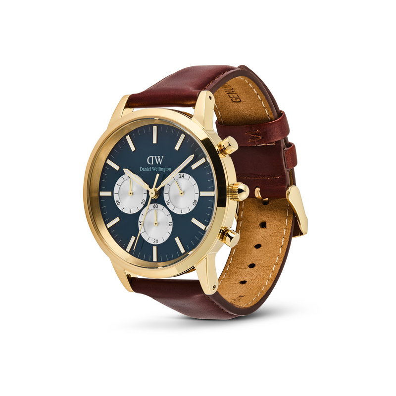 Daniel Wellington Iconic Chronograph Blue Arctic Men's Watch DW00100875-zoom-