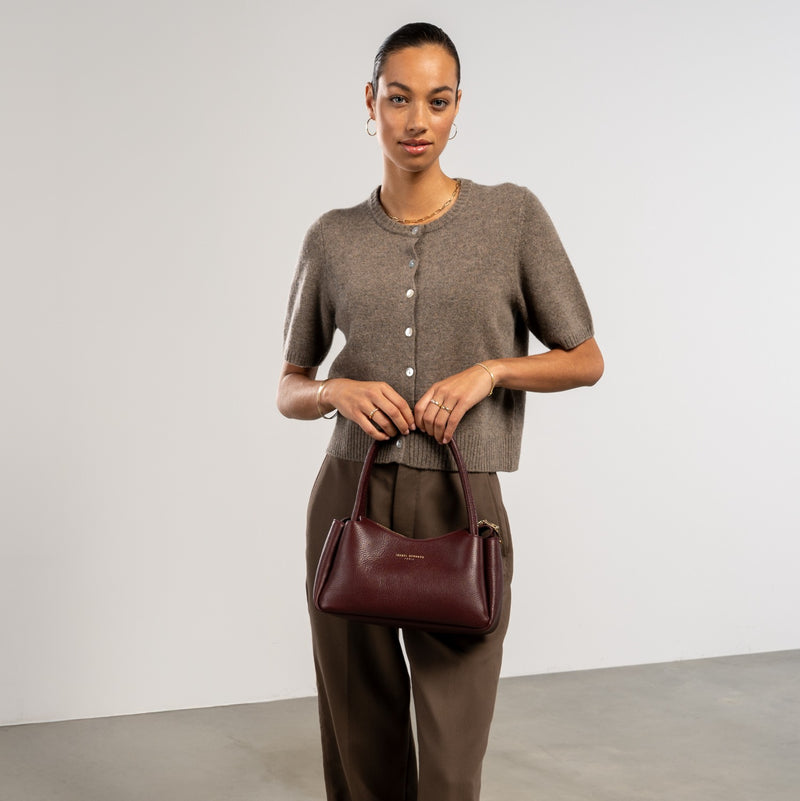 Isabel Bernard Honoré Eve Bordeax Rode Handtas Van Kalfsleer IB21133-052-zoom-