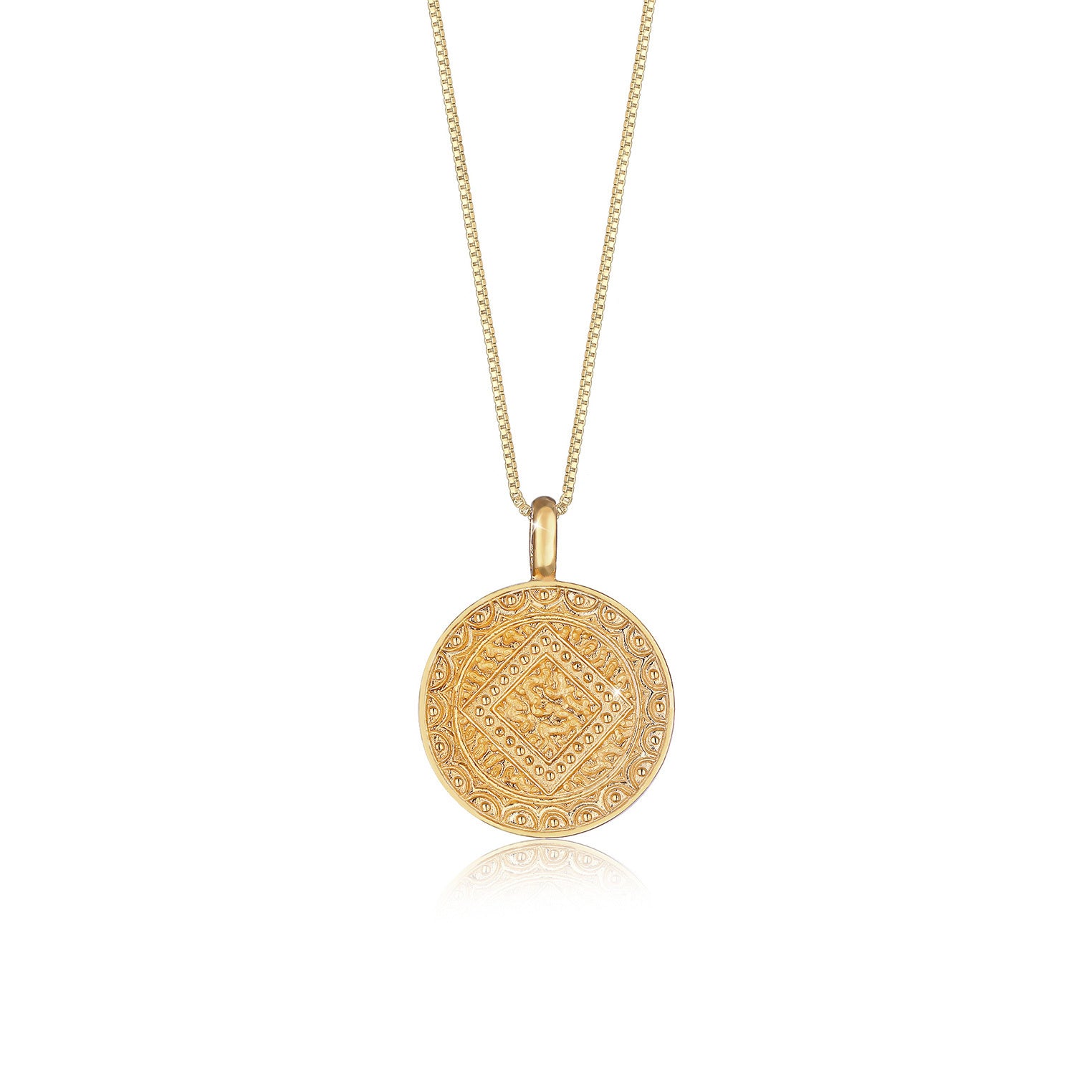Elli 925 Sterling Silver Coin Necklace 2004-BF-0007747-001