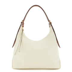 Isabel Bernard Honoré Muriel Crème Calfskin Shoulder Bag IB25075-070