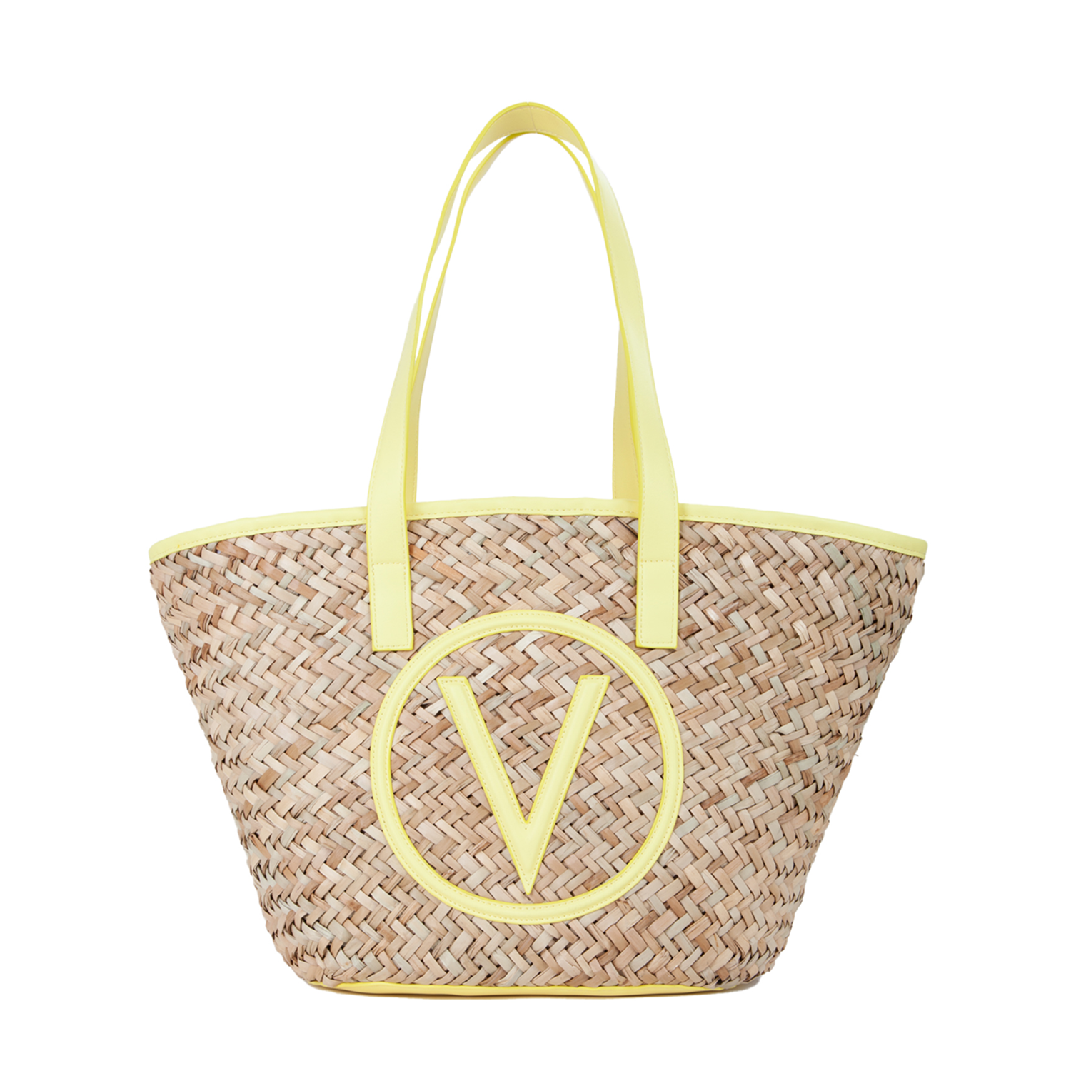 Valentino Bags Samuela Beige & Yellow Shopper VBG90O01NATUR/GIALLO