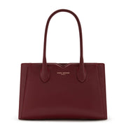 Isabel Bernard Honoré Cloe Midi Bordeaux Kalfsleren Handtas IB25082-052