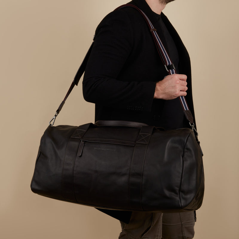 The Chesterfield Brand Hudson Bruine Leren Weekendtas C20.004501-zoom-