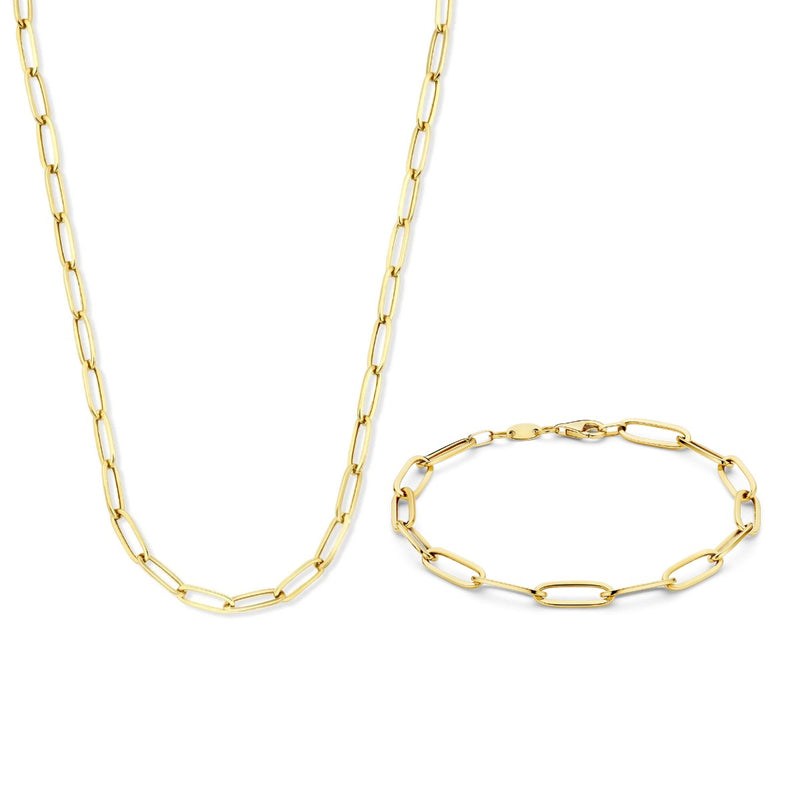 Isabel Bernard Cadeau d'Isabel 14 karaat gouden collier en armband giftset IB90170-zoom-