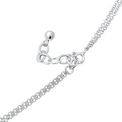 Elli 925 Sterling Silver Layered Y Chain Necklace 2004-BF-0007677-001