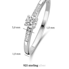 Parte Di Me Ponte Vecchio Santa Trinita 925 sterling zilveren ring PDM33004-50