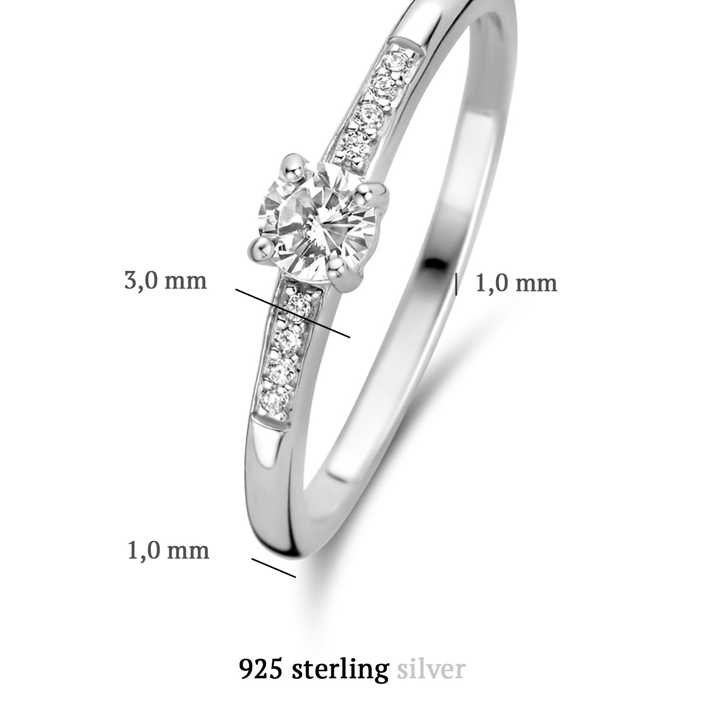 Parte Di Me Ponte Vecchio Santa Trinita 925 sterling zilveren ring PDM33004-50