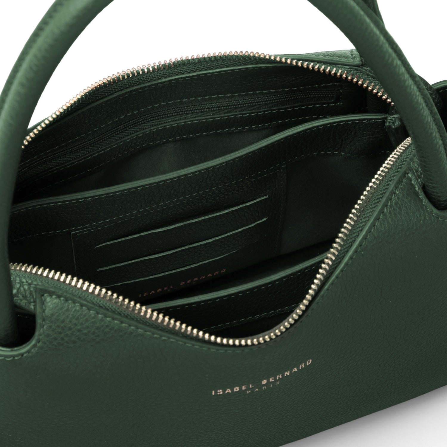 Isabel Bernard Honoré Eve Dark Green Calfskin Leather handbag IB21133-061