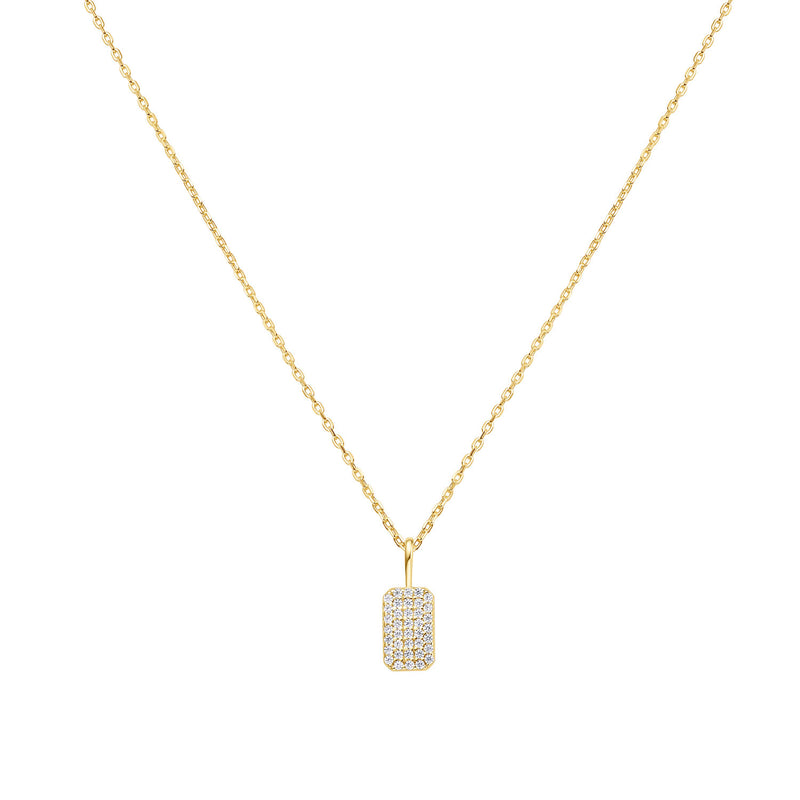 Ania Haie Sunny Sparkler Goudkleurige Pave Hanger Ketting AH-N064-01G-zoom-