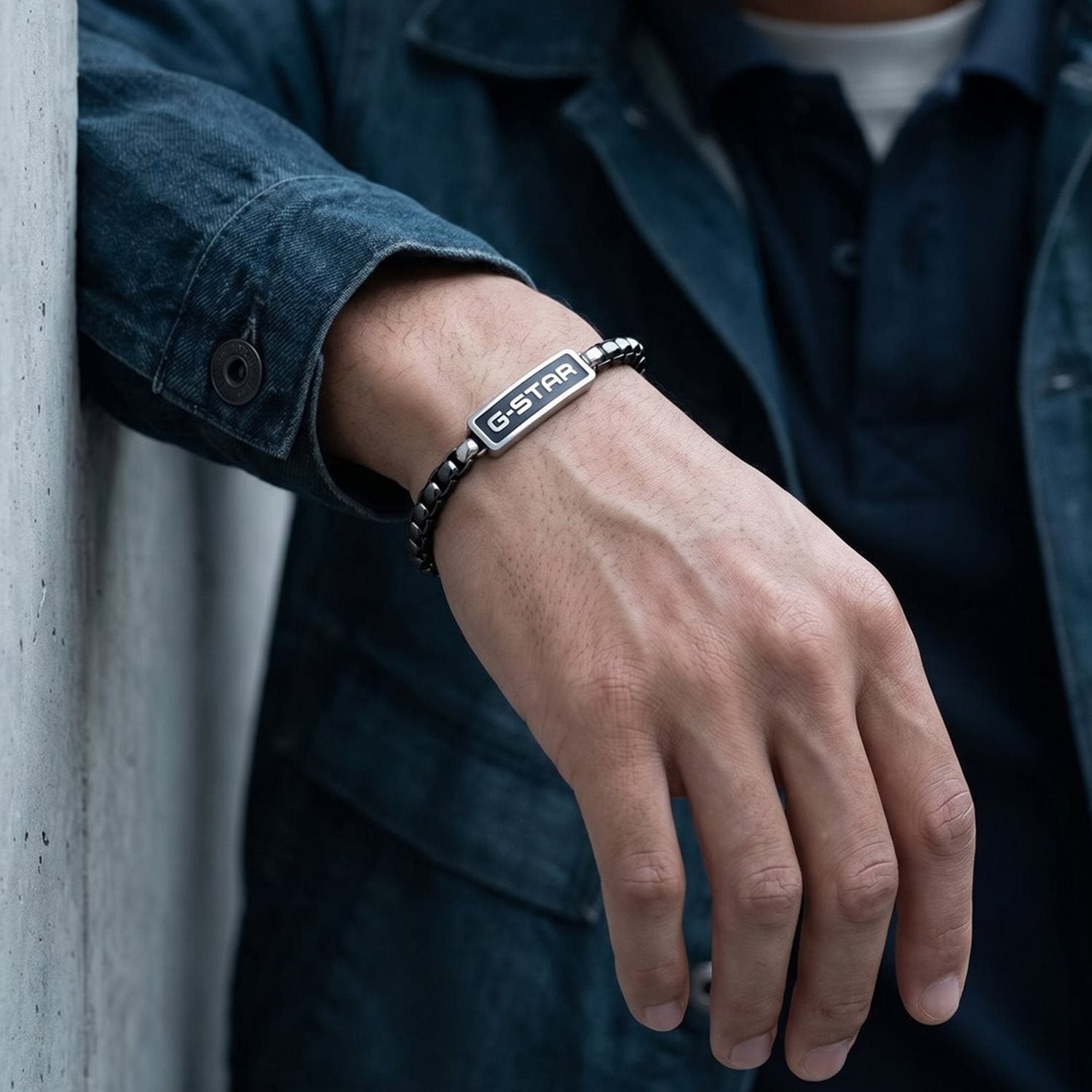 G-Star Floatcore IP Black Box Chain Bracelet GSJ.100.03