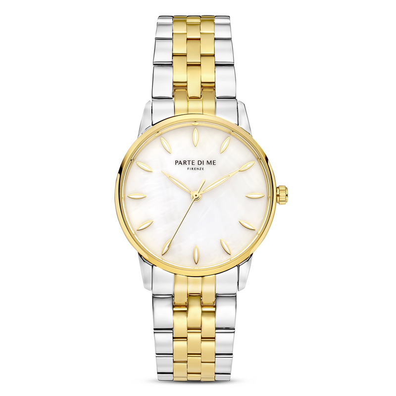 Parte Di Me Orologio rond dames horloge goud- en zilverkleurig PDM09043-zoom-