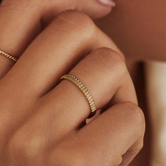 Isabel Bernard Rivoli L'Abbaye 14 Carat Gold Ring IB330005-50