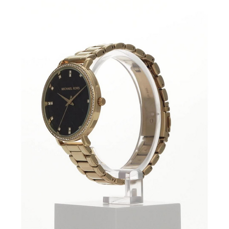 Michael Kors Pyper Gold and Black Women's Watch MK4593-zoom-