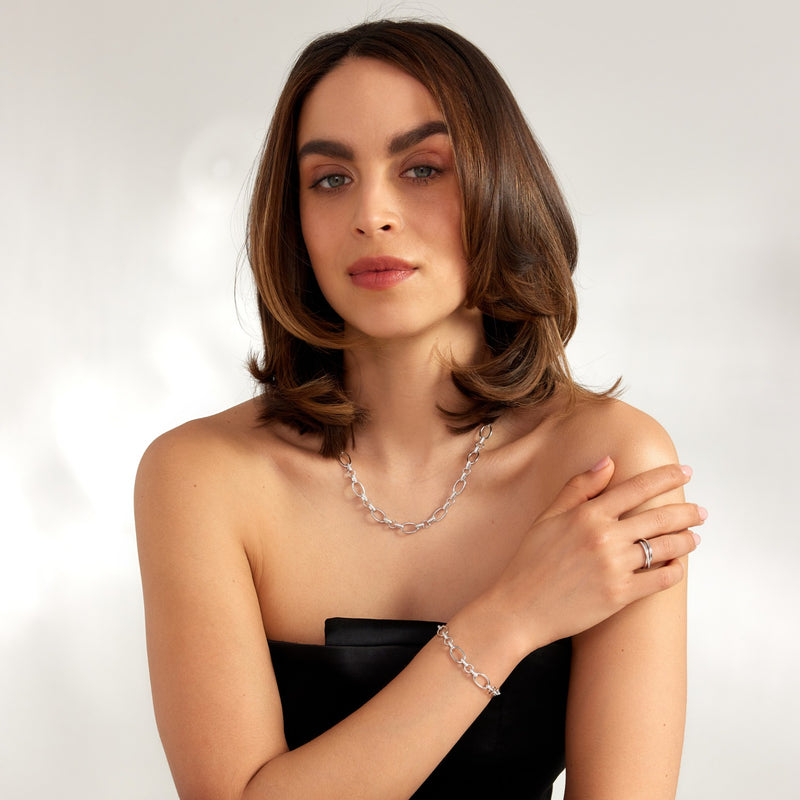 Parte Di Me Bibbiena Poppi Adriane 925 Sterling Zilveren SchakelkettingPDM34107-zoom-