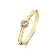 Isabel Bernard De la Paix Inaya 14 karaat gouden ring met diamant 0.03 ct IBD330025-48