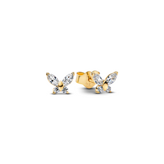 Pandora Timeless Gold Plated Butterfly Stud Earrings 264264C01