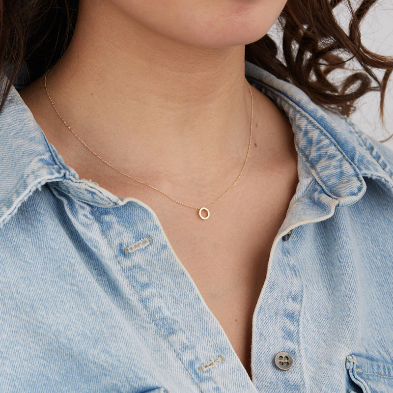 Blush 14 Carat Golden Necklace 3083YGO (Length: 42.00 cm)-zoom-
