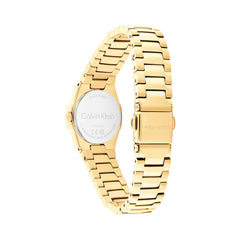 Calvin Klein Geometric Elegance Goudkleurig Dames Horloge 2002-CK25100142