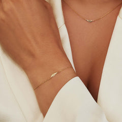 Isabel Bernard Monceau Giselle 14 Carat Golden Bracelet IB320080