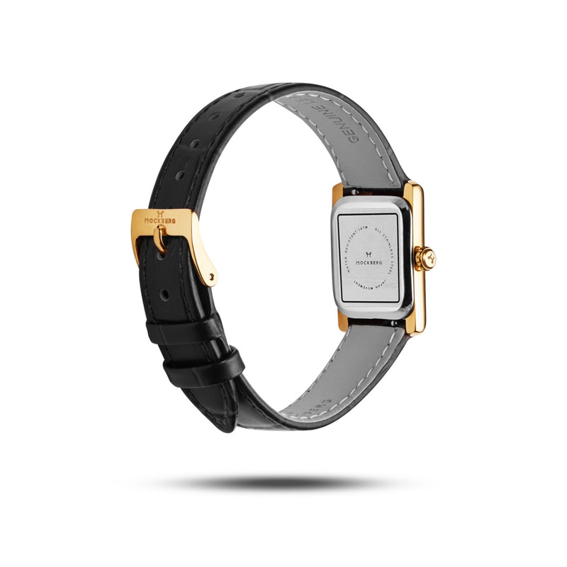 Mockberg Timeless Black Leather Women's Watch MB0245-zoom-