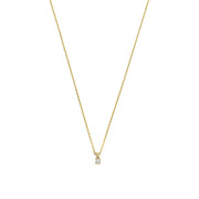 Isabel Bernard De la Paix Céline 14 karaat gouden collier | diamant 0.05 ct | IBD350001