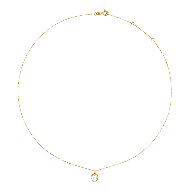 Jackie Gold Spindle 14 Karat Gold Necklace JKN25.551-zoom-