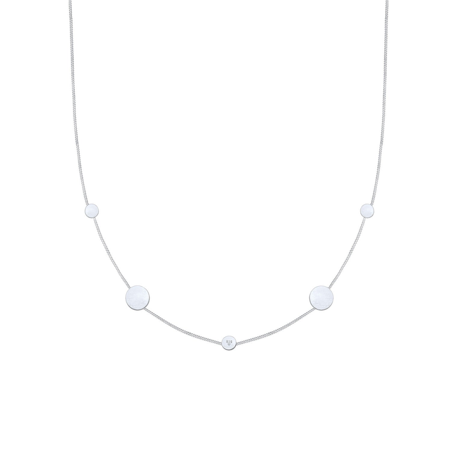 Elli 925 Sterling Silver Link Chain Necklace 2004-BF-0008161-001