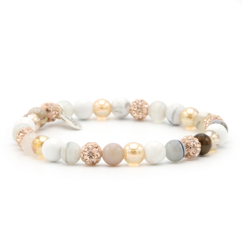 Karma Spiral Light and Lovely Bracelet 83592EL (Length: 17.50-19.00 cm)cm-zoom-