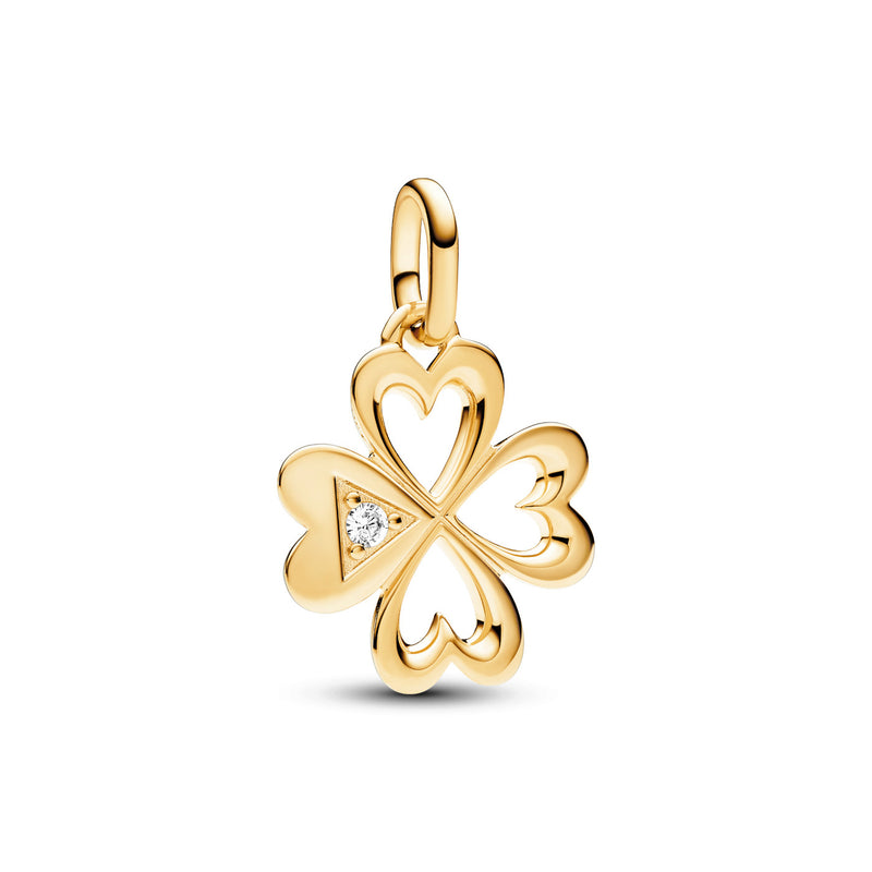 Pandora ME Gold Plated Vierbladige Klavertjevier Bedel 763034C01-zoom-