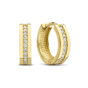 Parte Di Me Ponte Vecchio Santa Trinita 925 sterling zilveren gold plated oorringen PDM36107