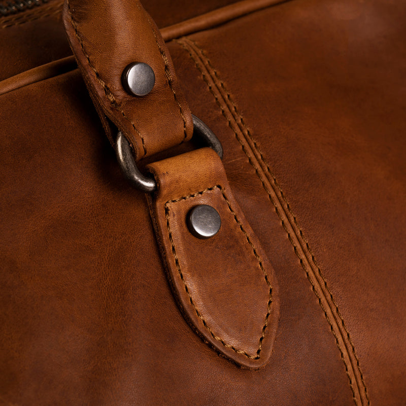 The Chesterfield Brand Liam Cognac Leather Travel bag C20.001331-zoom-