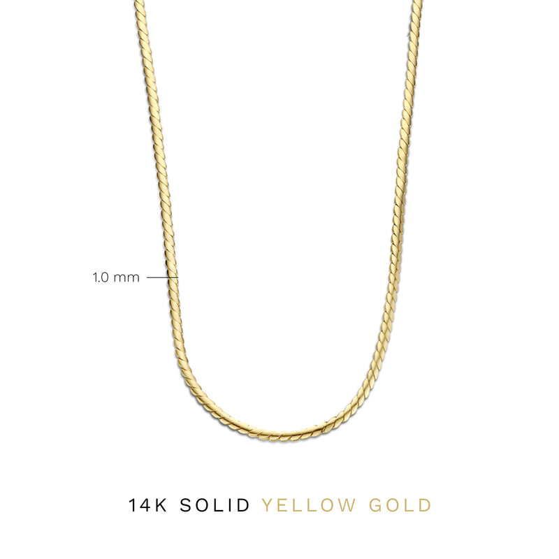 Isabel Bernard Aidee Céleste 14 karaat gouden collier IB340081-zoom-