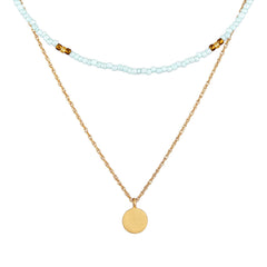 Elli 925 Sterling Silver Layered Choker Gold plated 2004-BF-0007906-001