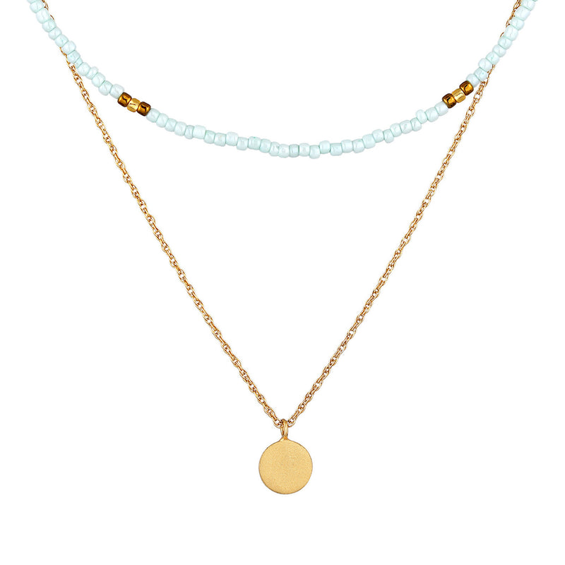 Elli 925 Sterling Silver Layered Choker Gold plated 2004-BF-0007906-001-zoom-