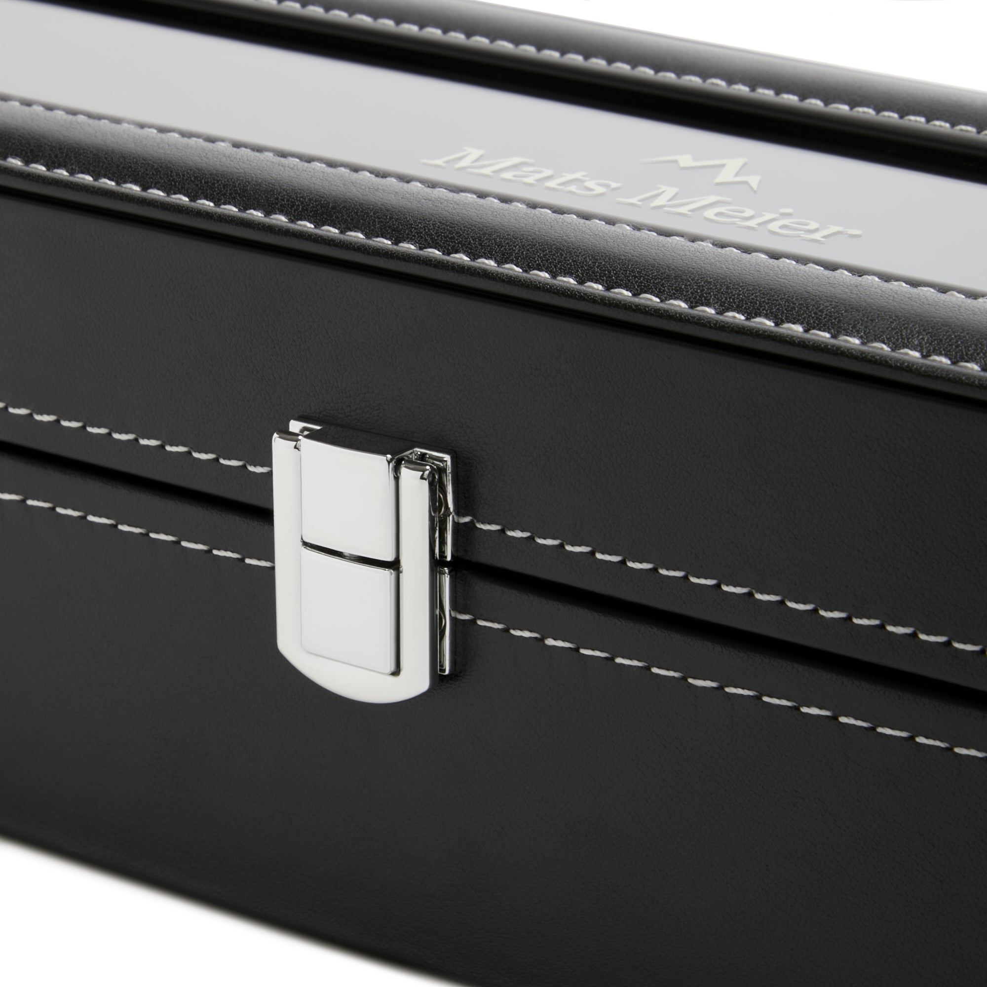 Mats Meier Mont Fort Black Watchbox voor 6 Watchs