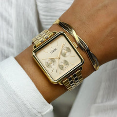 CLUSE La Tétragone Gold Watch CW13801