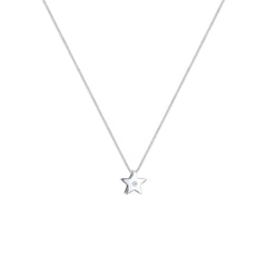 Elli 925 Sterling Silver Necklace with Diamond 2004-BF-0007689-001